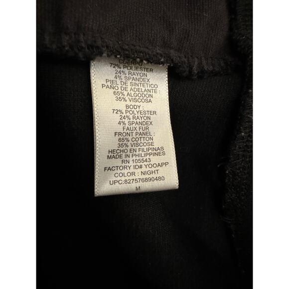 Ellie Tahari Velour Black Sweatshirt M Minimal Luxury Staple Classic Capsule - Picture 6 of 9